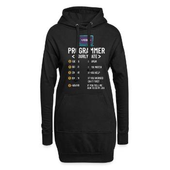 Programmeur Programmation Ordinateur Développeur Pc - Sweat-shirt à capuche long Femme - noir - Devant