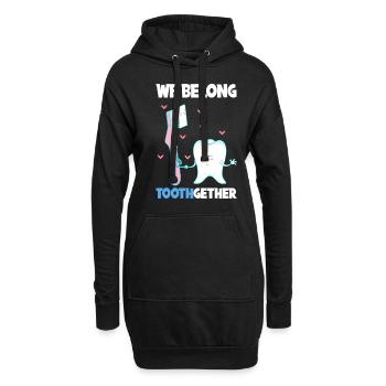 Dentiste Assistant dentaire Assistant dentaire Cadeau - Sweat-shirt à capuche long Femme - noir - Devant