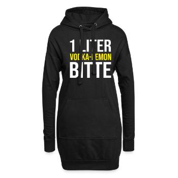 Mallorca Vodka Lemon Spruch - Hoodie-Kleid - Schwarz - Vorne