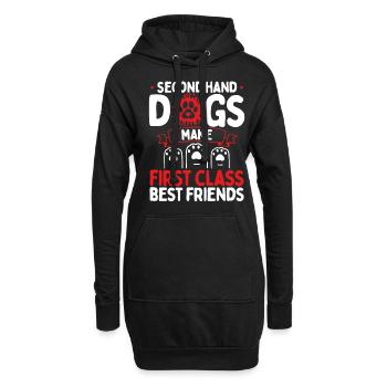 Dog Rescue Appreciation Animal Rescue Shelter Chiens - Sweat-shirt à capuche long Femme - noir - Devant