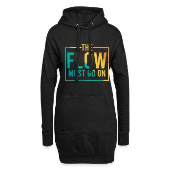 The Flow Must Go On - Capoeira - Hoodie-Kleid - Schwarz - Vorne
