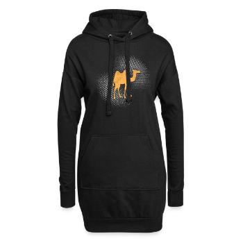 Camel - Hoodie Dress - black - Front