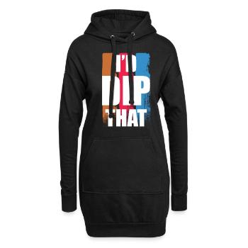 I’d Dip That - Joueur de Dodgeball - Sweat-shirt à capuche long Femme - noir - Devant