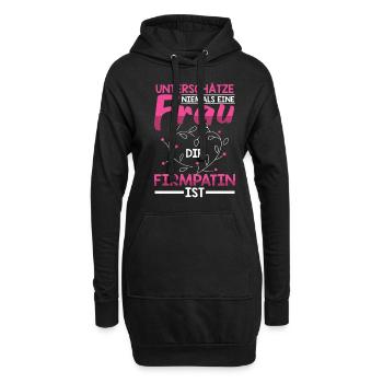 Unterschätze niemals Firmpatin Firmung - Hoodie-Kleid - Schwarz - Vorne