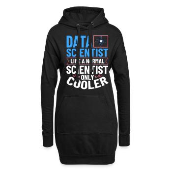 Datenwissenschaftler Data Science Wissenschaft - Hoodie-Kleid - Schwarz - Vorne