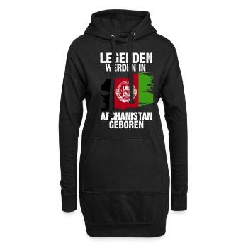 Afghanistan Afghane Afghanisches - Hoodie-Kleid - Schwarz - Vorne