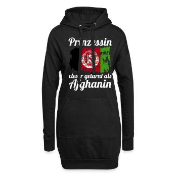Prinzessin Afghane Afghanisches Afghanistan - Hoodie-Kleid - Schwarz - Vorne