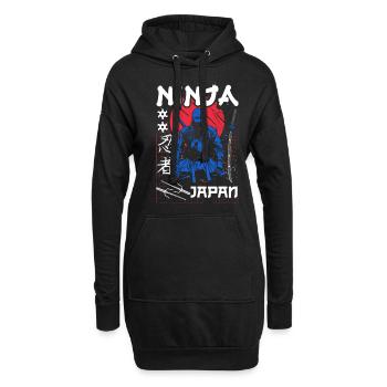 Ninja 5ème anniversaire - Sweat-shirt à capuche long Femme - noir - Devant
