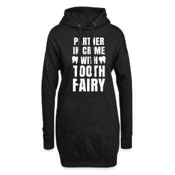 Zahnarzt Zahnpasta Zahnbürste Kiefer Doc Dentist - Hoodie-Kleid - Schwarz - Vorne