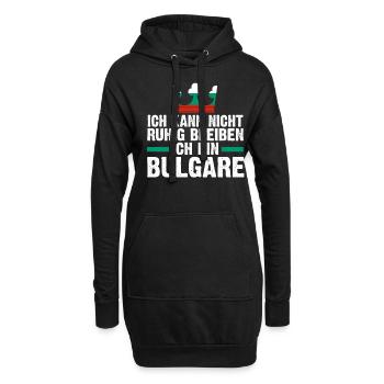 Balkan Bulgarien Bulgare Bulgarisches - Hoodie-Kleid - Schwarz - Vorne