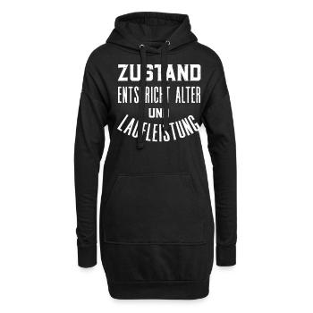 Respektieren Das Alter, Auto Fan, - Hoodie-Kleid - Schwarz - Vorne