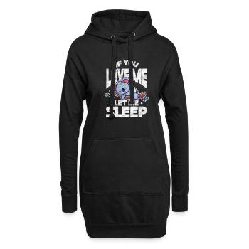 Koala - Hoodie-Kleid - Schwarz - Vorne