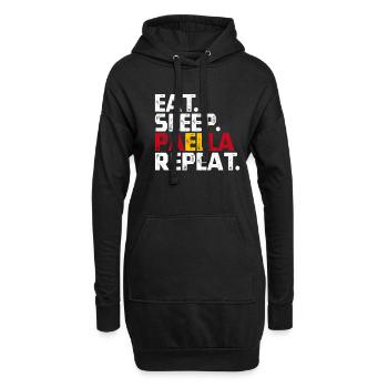 Espagne - Sweat-shirt à capuche long Femme - noir - Devant