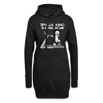 Essayez de courir directement sur Chess Pawn Piece - Sweat-shirt à capuche long Femme - noir - Devant