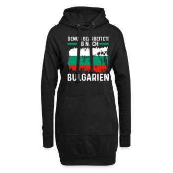 Balkan Urlaub Bulgare Bulgarien - Hoodie-Kleid - Schwarz - Vorne