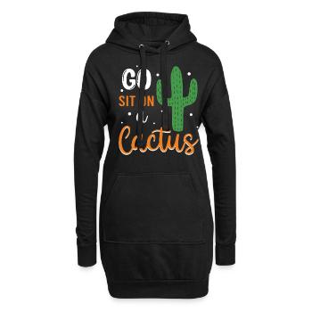 Allez vous asseoir sur un cactus - Western Sugaro Flowers - Sweat-shirt à capuche long Femme - noir - Devant