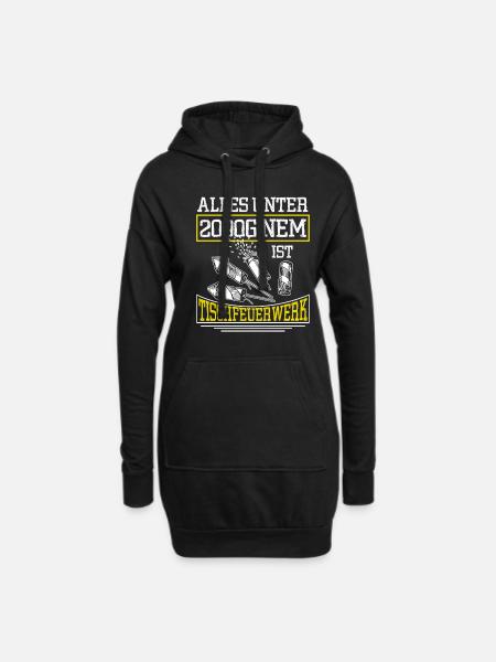 Pyrotechniker Alles Unter 2000G Ist Tischfeuerwerk - Hoodie-Kleid - Schwarz