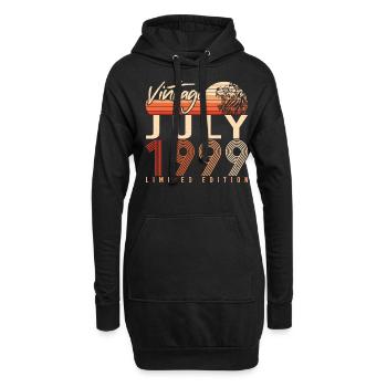 Année de naissance Juillet 1999 - Sweat-shirt à capuche long Femme - noir - Devant
