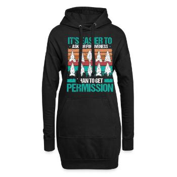 Arrowhead Hunting Vintage Artifact Collector - Hoodie-Kleid - Schwarz - Vorne