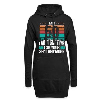 Funny 50th Birthday Idea Vintage 50 Year Old - Hoodie-Kleid - Schwarz - Vorne