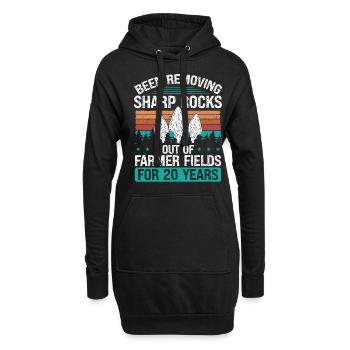 Arrowhead Hunting Artifact Collector Flintknapper - Hoodie-Kleid - Schwarz - Vorne