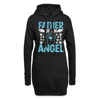 Propriétaire de chat Perte de mémoire du chat - Sweat-shirt à capuche long Femme - noir - Devant