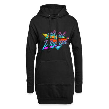 Obtenons un entraînement rétro vintage physique des années 80 - Sweat-shirt à capuche long Femme - noir - Devant