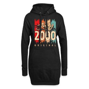 Geburtstagsgruss Juli 2000 - Hoodie-Kleid - Schwarz - Vorne