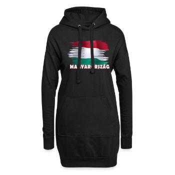 Ungarn Flagge Magyarorszag - Hoodie-Kleid - Schwarz - Vorne