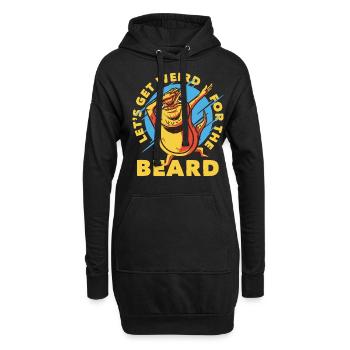 Dabbing Bartagame Dabber - Hoodie-Kleid - Schwarz - Vorne