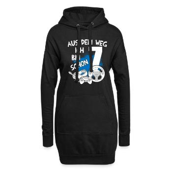 Gaming Geburtstag Ich bin 7 Jahre Kindergeburtstag - Hoodie-Kleid - Schwarz - Vorne