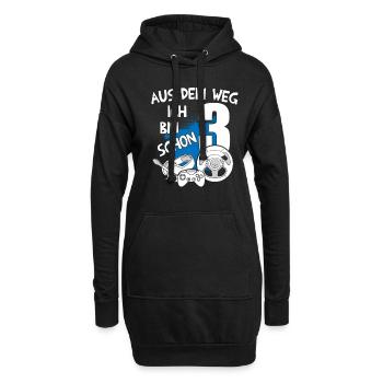 Gaming Geburtstag Ich bin 3 Jahre Kindergeburtstag - Hoodie-Kleid - Schwarz - Vorne