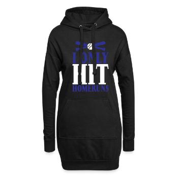 I Only Hit Homeruns 3 - Hoodie-Kleid - Schwarz - Vorne