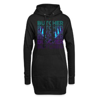 Fleischer Retro Geschenk - Hoodie-Kleid - Schwarz - Vorne