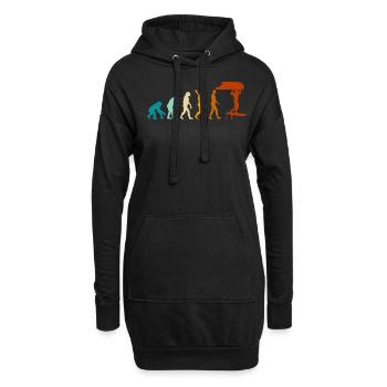 Wing Foiling Evolution - Wingfoil Hydrofoil Su - Sweat-shirt à capuche long Femme - noir - Devant