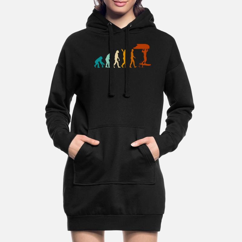 Wing Foiling Evolution - Wingfoil Hydrofoil Su Sweat-shirt à capuche long Femme