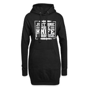 Messer Selbst Schmieden Damast Stahl Schmied - Hoodie-Kleid - Schwarz - Vorne