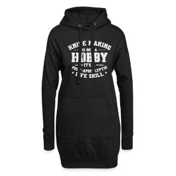 Messer Selbst Schmieden Damast Stahl Schmied - Hoodie-Kleid - Schwarz - Vorne