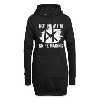 Knifemaking Knife Making Bladesmith Smithing Knife - Hoodie Dress - black - Front