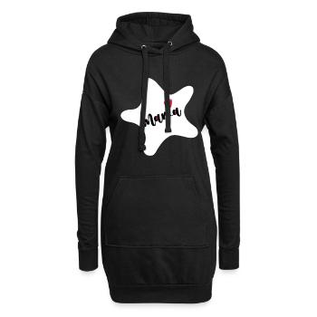Seestern - Hoodie-Kleid - Schwarz - Vorne