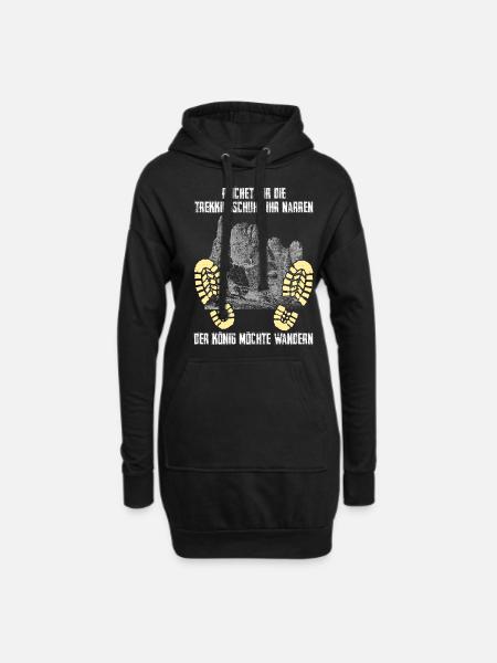 Sächsische Schweiz Wanderschuhe Wandern - Hoodie-Kleid - Schwarz