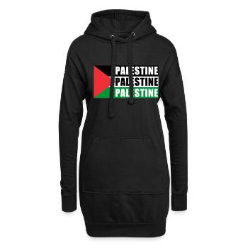 Palestine Cadeau Gratuit Palestine Bande de Gaza - Sweat-shirt à capuche long Femme - noir - Devant