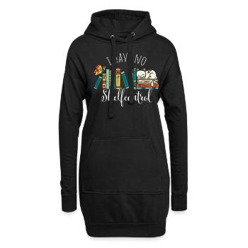 Shelfcontrol Bücher Lesen Bibliothekarin Roman - Hoodie-Kleid - Schwarz - Vorne
