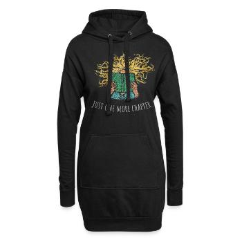 Juste un chapitre de plus Livres Lire Fan de livres - Sweat-shirt à capuche long Femme - noir - Devant