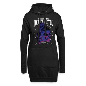 Jamais trop vieux pour le heavy metal - Sweat-shirt à capuche long Femme - noir - Devant