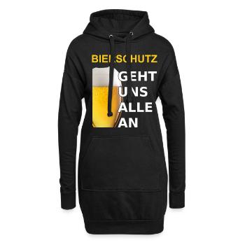 Bier Sprüche Festival Après Ski Party Mallorca - Hoodie-Kleid - Schwarz - Vorne