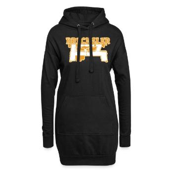 Drechseln Drechselbank Drechsler - Hoodie-Kleid - Schwarz - Vorne