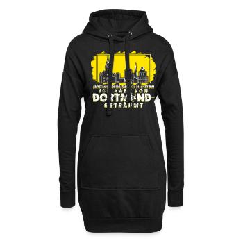 Dortmunder Traum Stadt Ruhrpott Dortmund - Hoodie-Kleid - Schwarz - Vorne