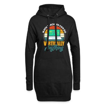 Mathematics - Hoodie Dress - black - Front