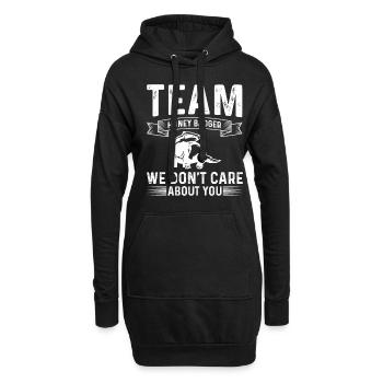 Lustiger Honigdachs - Hoodie-Kleid - Schwarz - Vorne